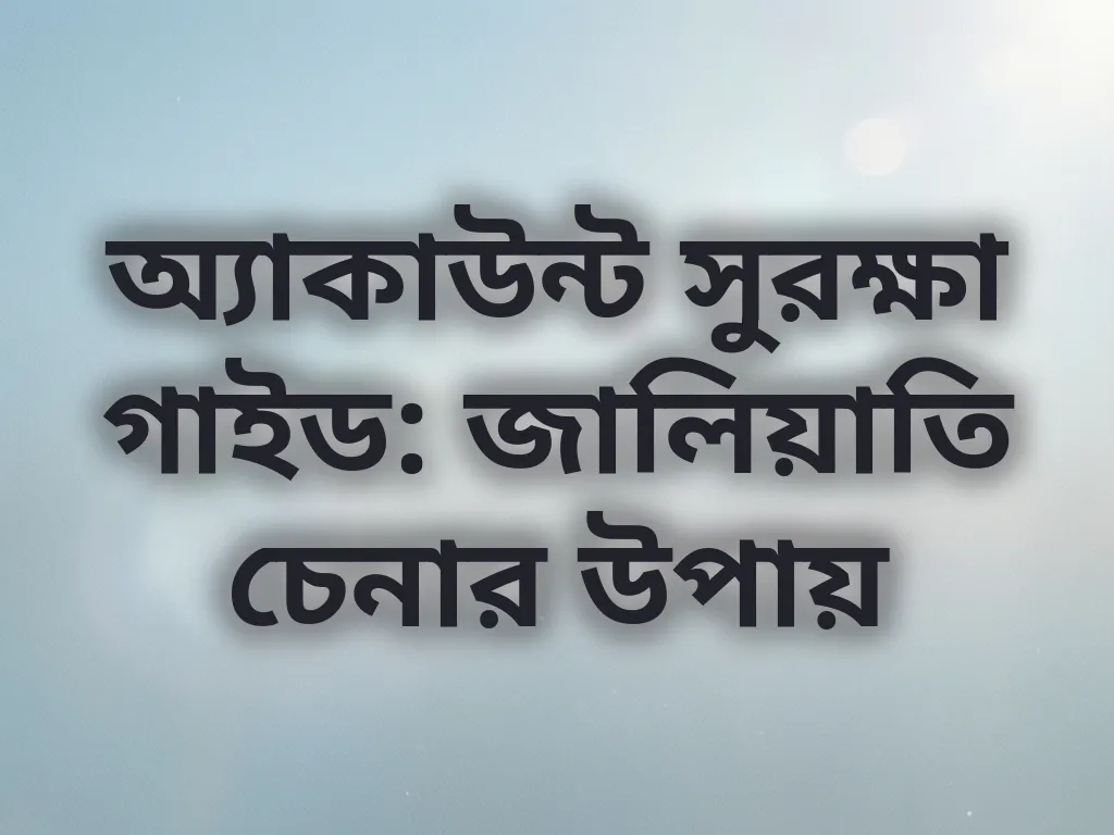 অ্যাকাউন্ট সুরক্ষা